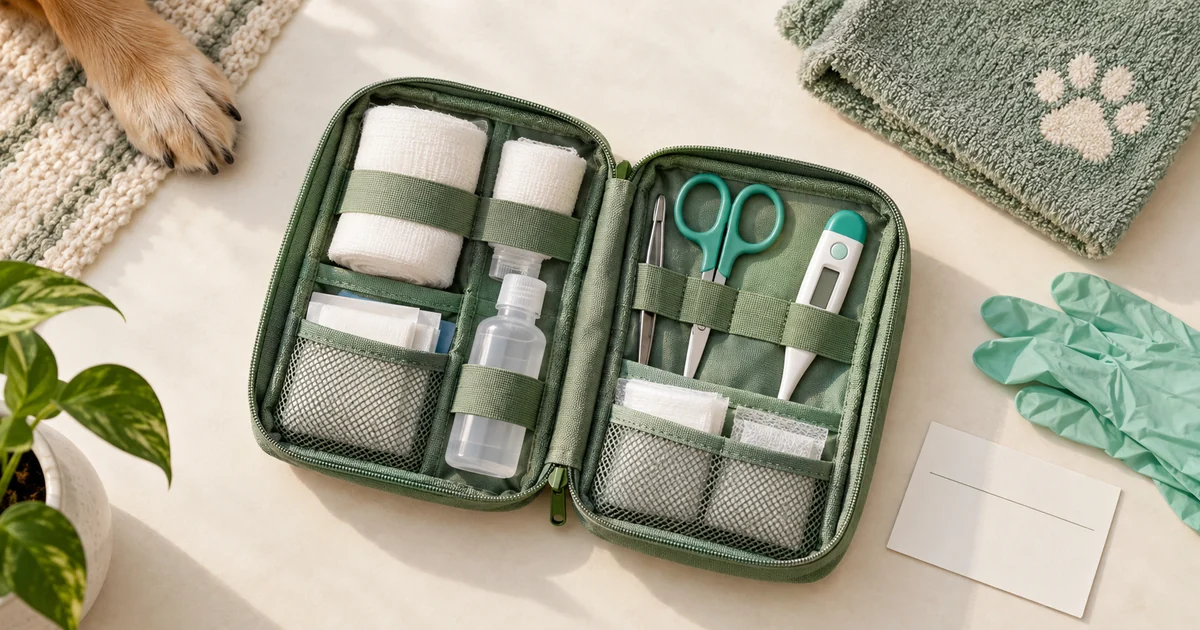 Pet first aid kit essential items
