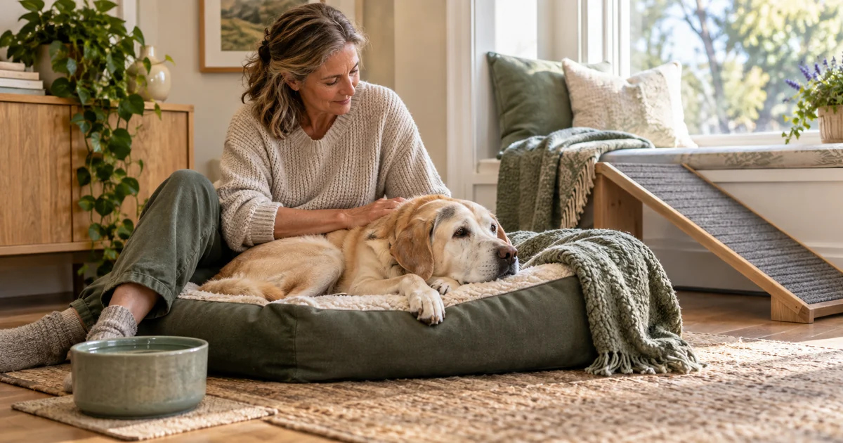 Senior dog care and health tracking checklist